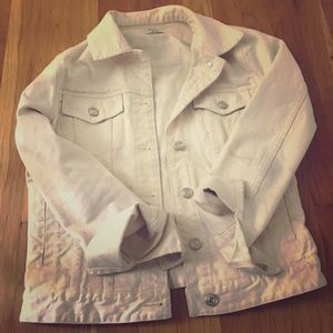 J Crew White Denim Jacket